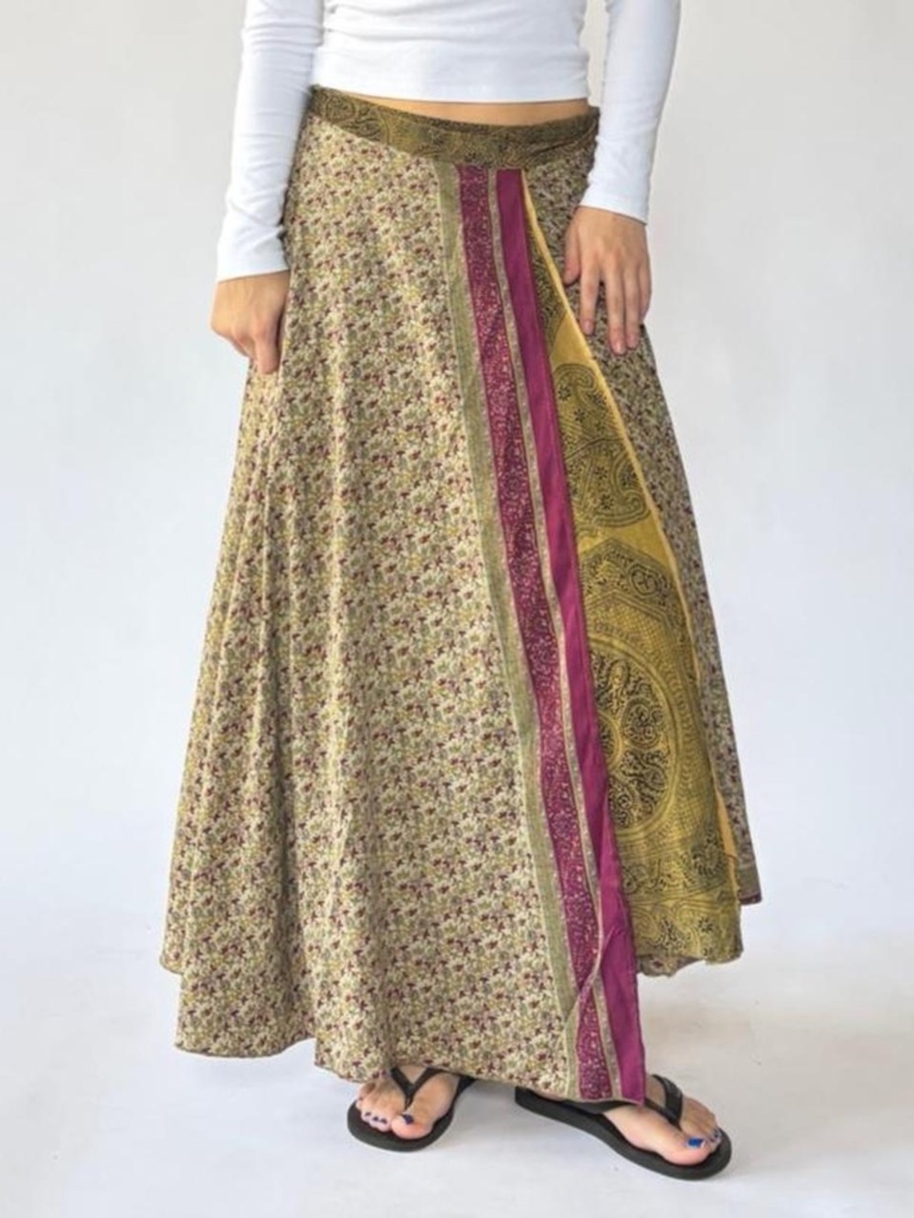 Boho Wrap Skirt Maxi Festival